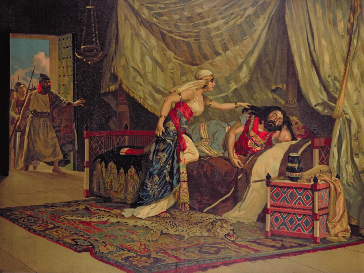 Samson and Delilah by German School