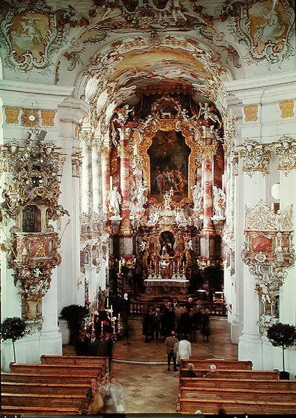 View of the Nave by German School