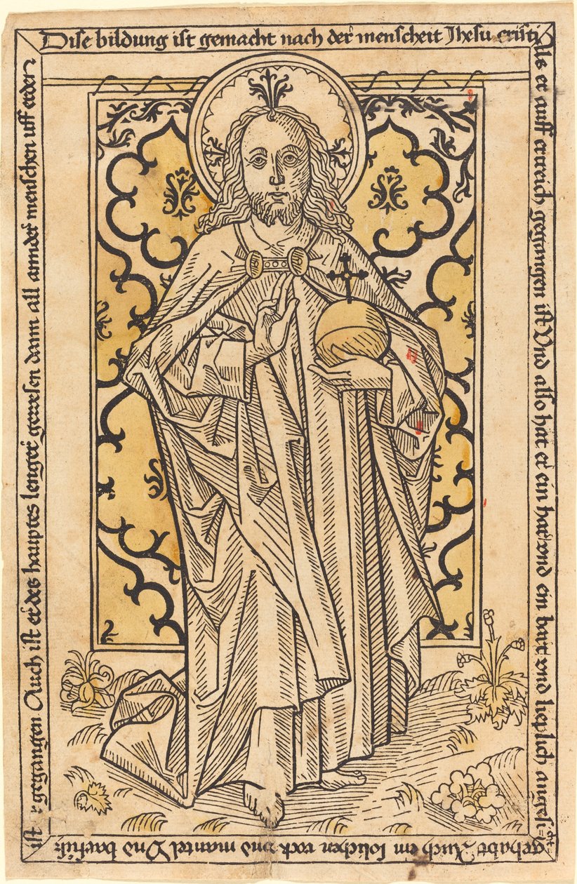 Christ as Salvator Mundi by German 15th Century