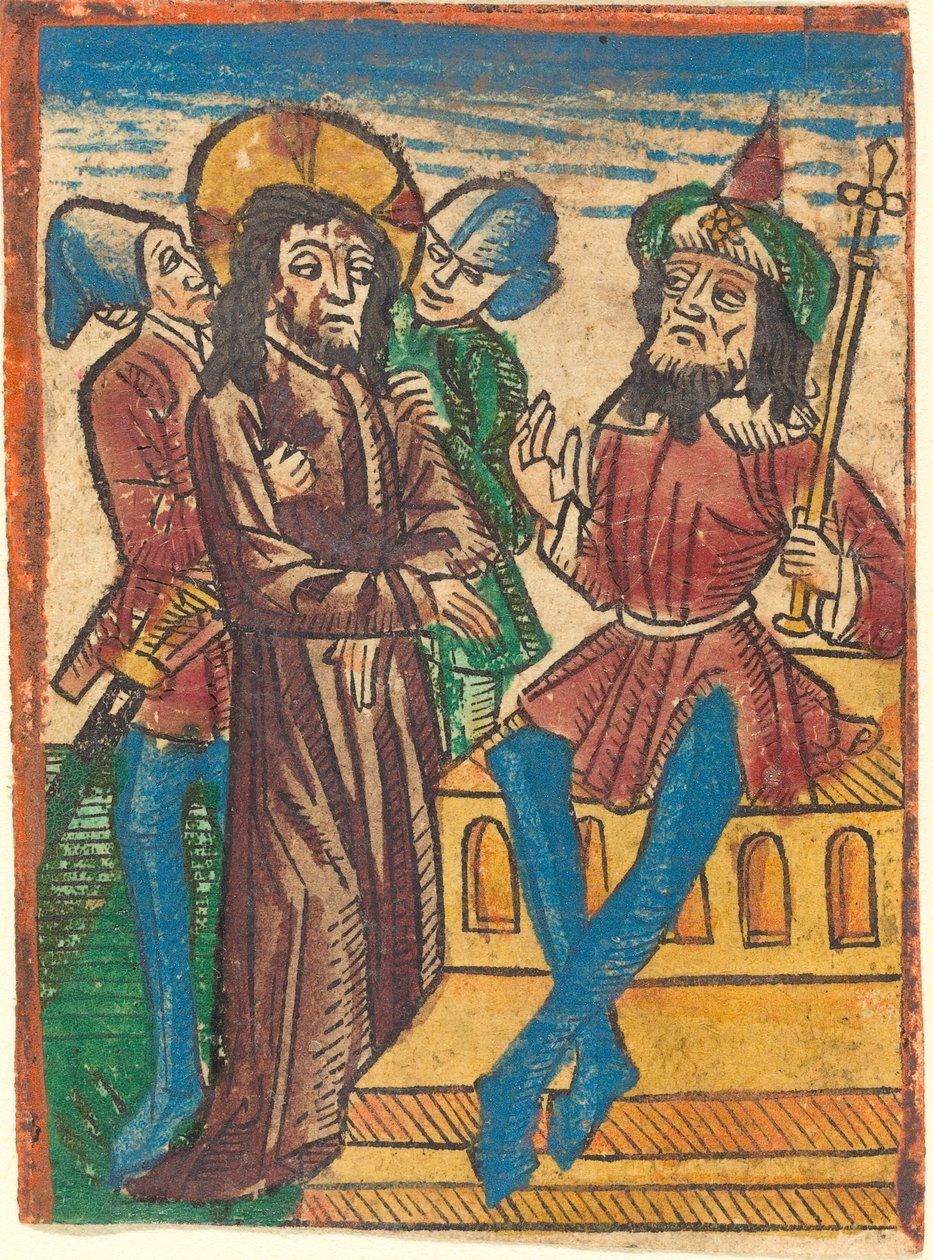Christ before Pilate by German 15th Century
