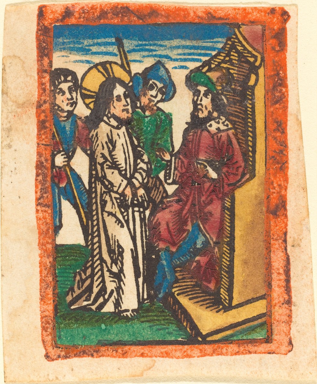 Christ before Pilate by German 15th Century