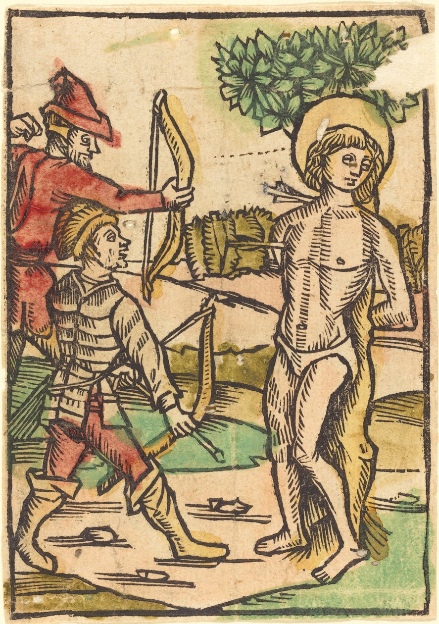 Saint Sebastian by German 15th Century