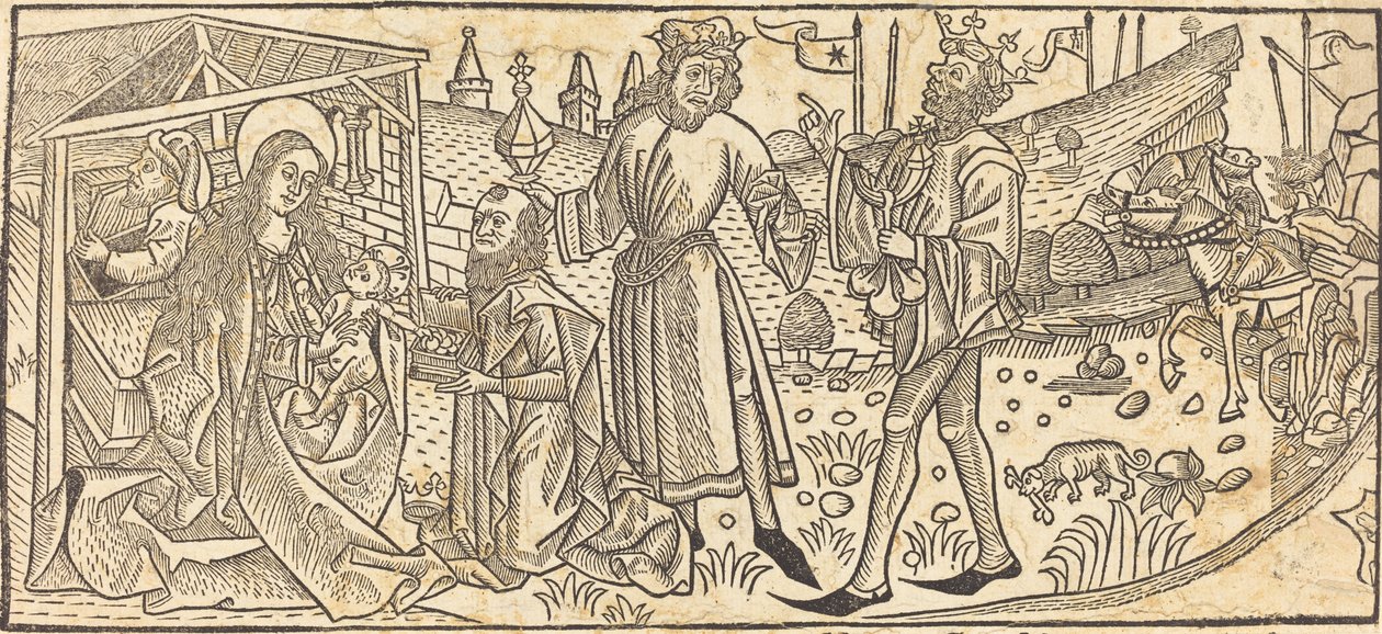 The Adoration of the Magi by German 15th Century