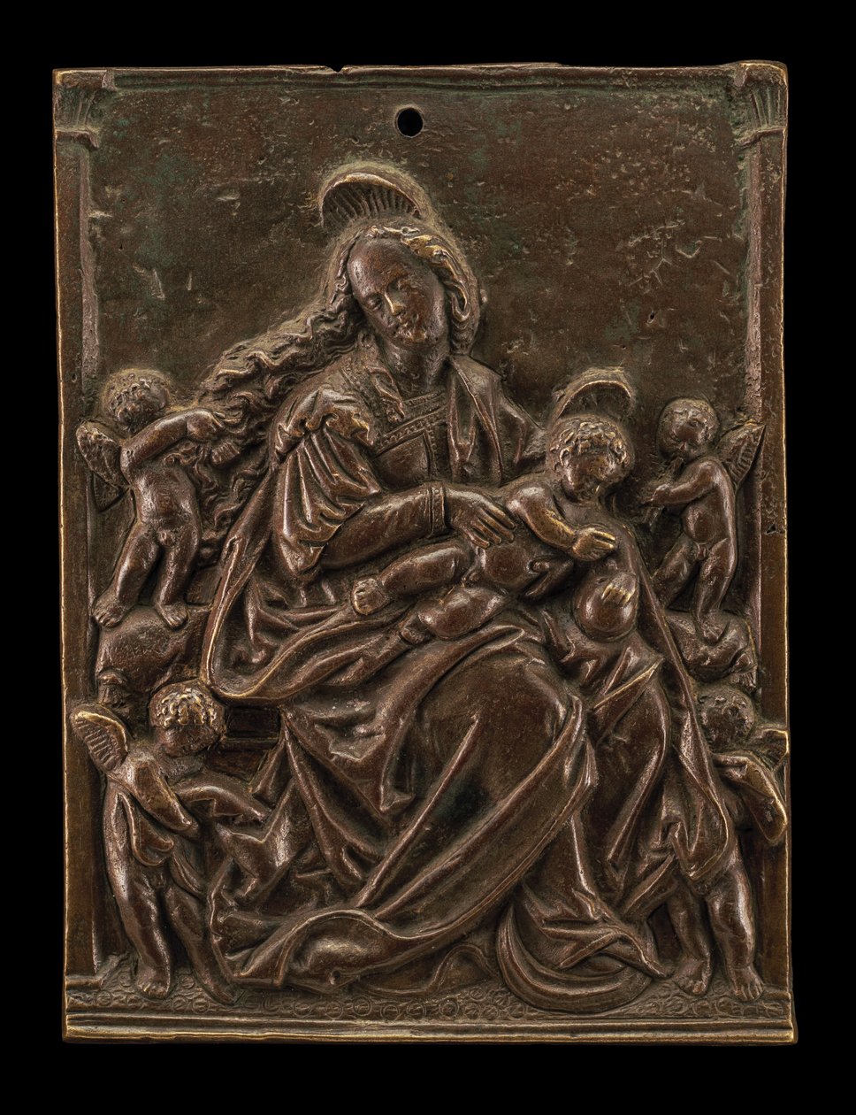 The Virgin & Child with Four Angels by German 16th Century