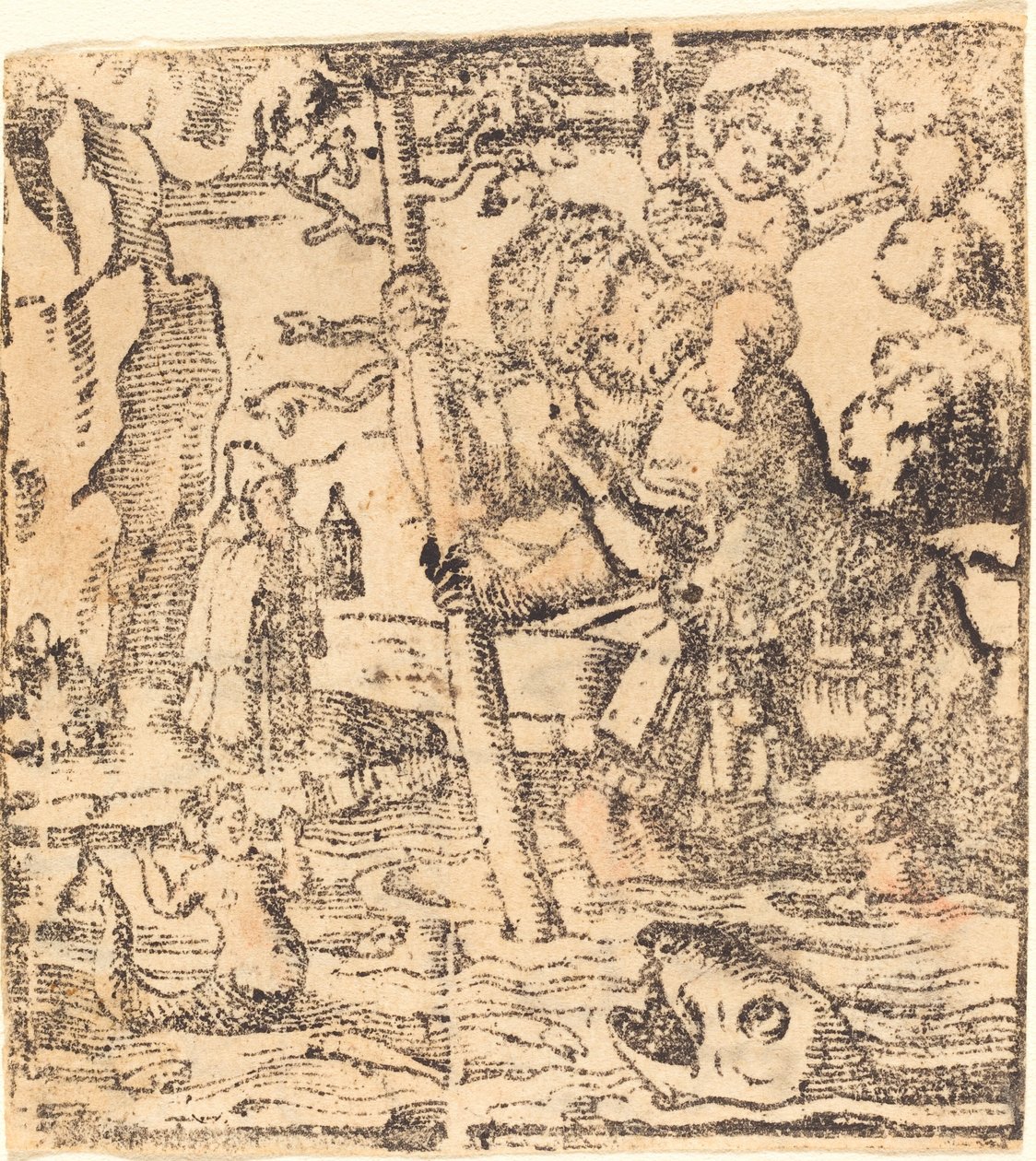 Saint Christopher by German 16th or 19th Century