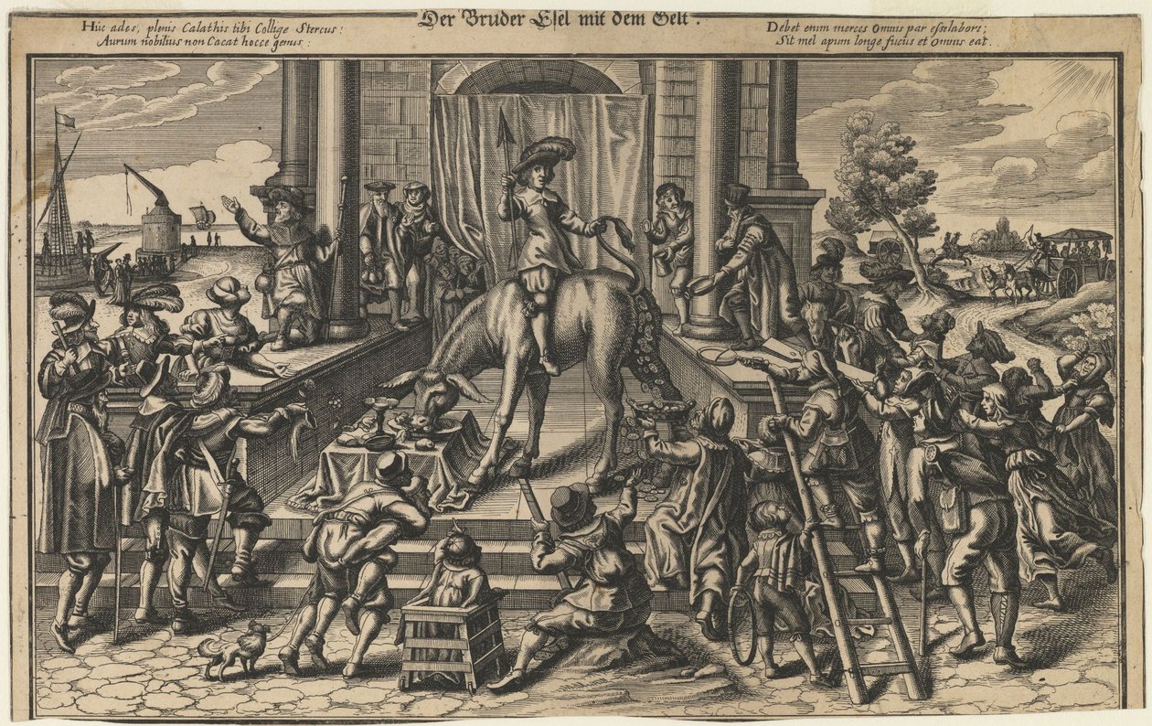 Brother Donkey with Money, Early 17th Century by German Master