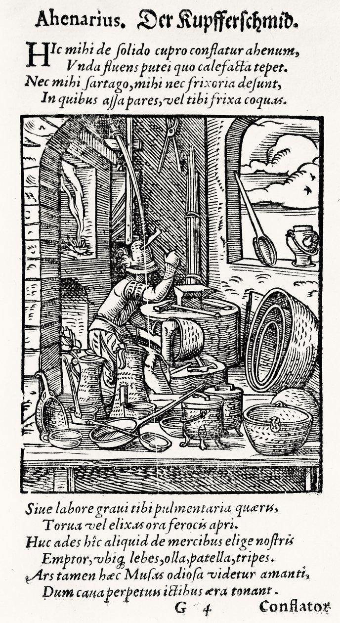 A Copper-Smith, published by Hartman Schopper by German School