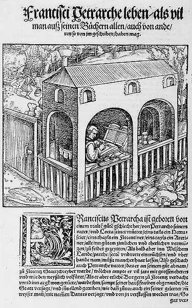 A Franciscan Monk Copying a Manuscript by German School