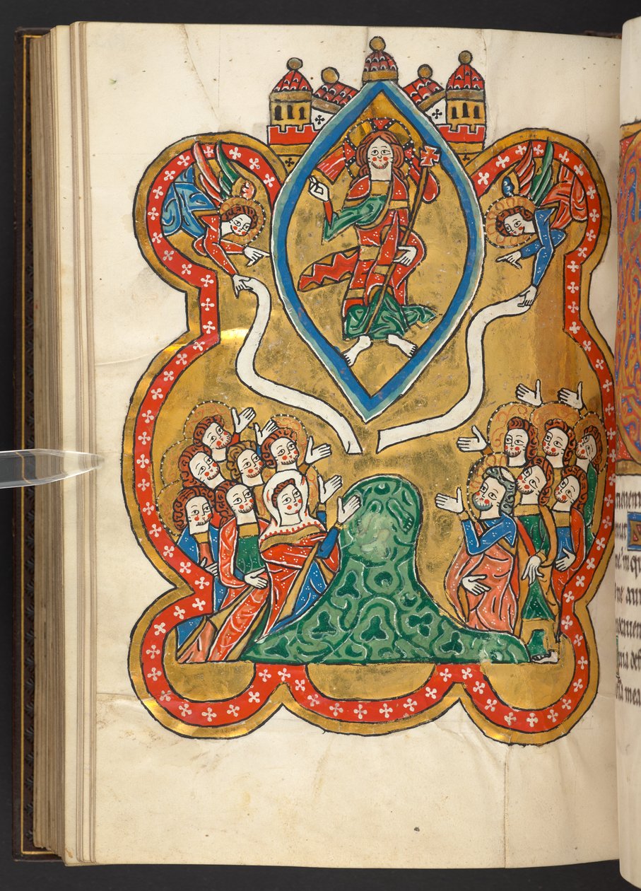 Add. 60629, f.103v The Ascension by German School