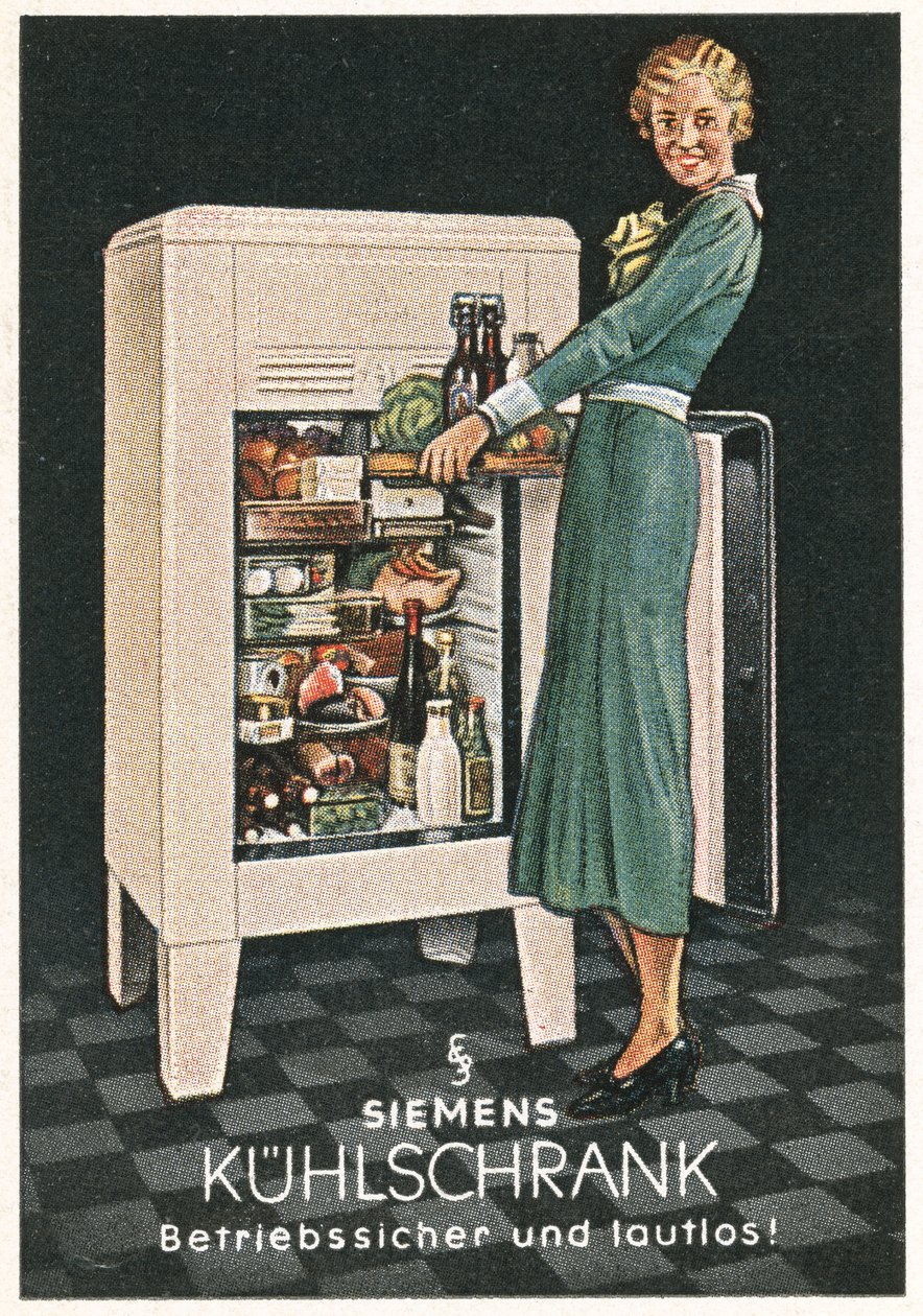 Advertisement for Siemens Fridges by German School