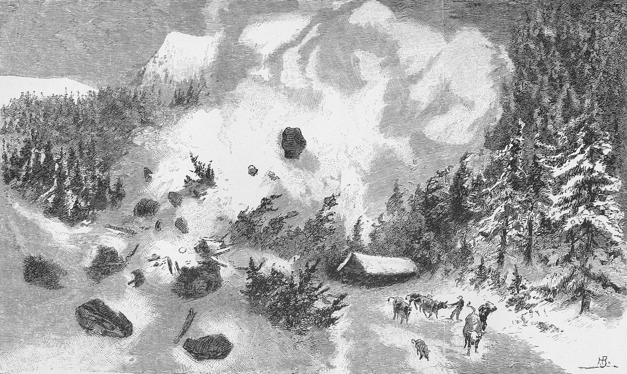 An Avalanche by German School