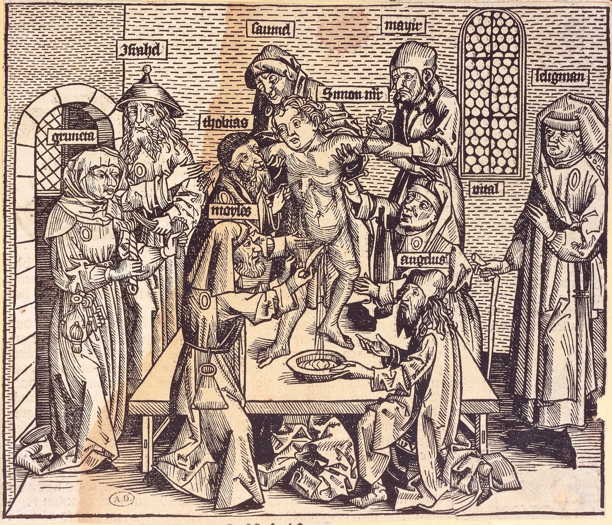 Anatomy Lesson (engraving) by German School