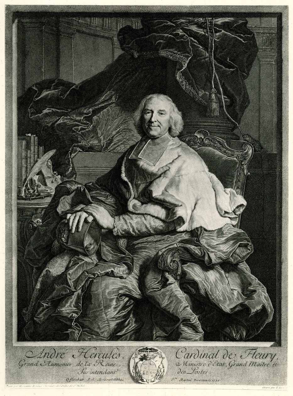 Andreas Herkules Cardinal von Fleury by German School