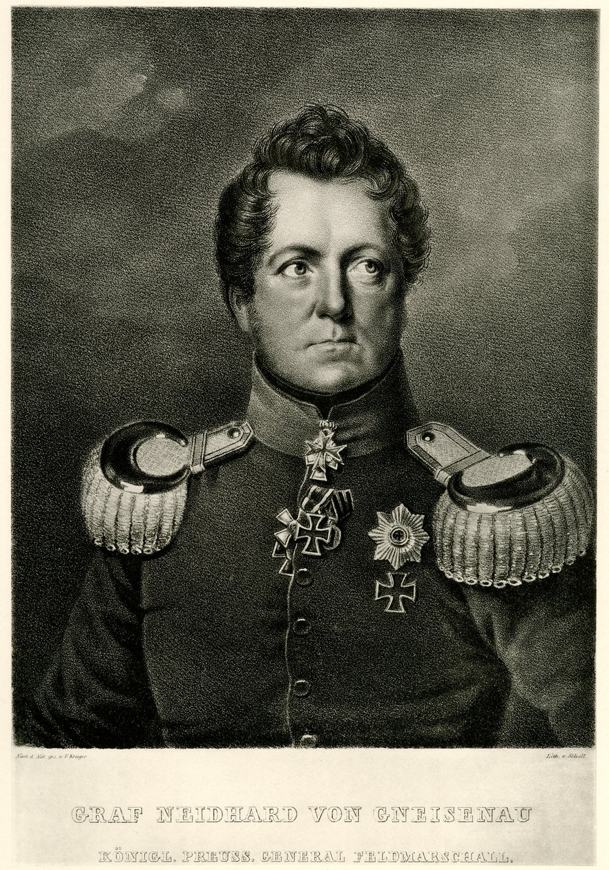August Count Neidhard von Gneisenau by German School