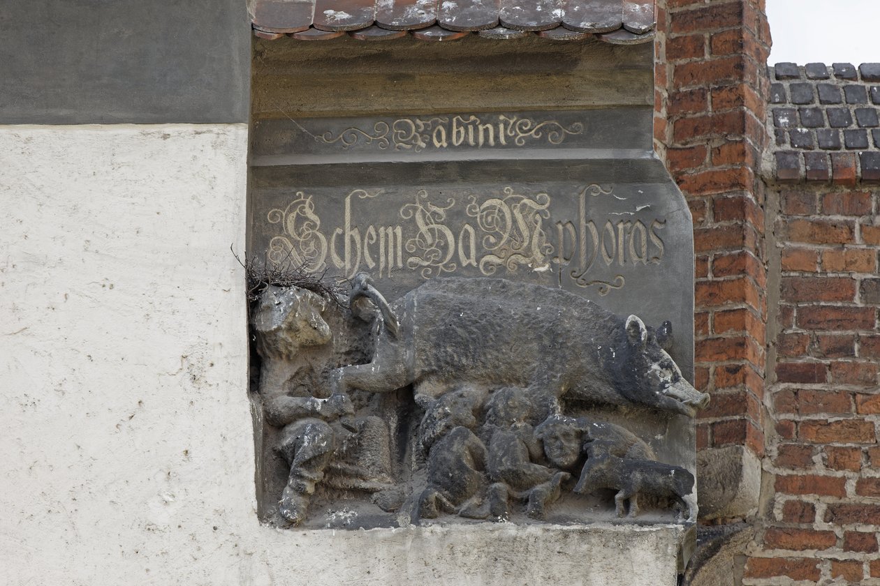Carving Depicting the Judensau by German School