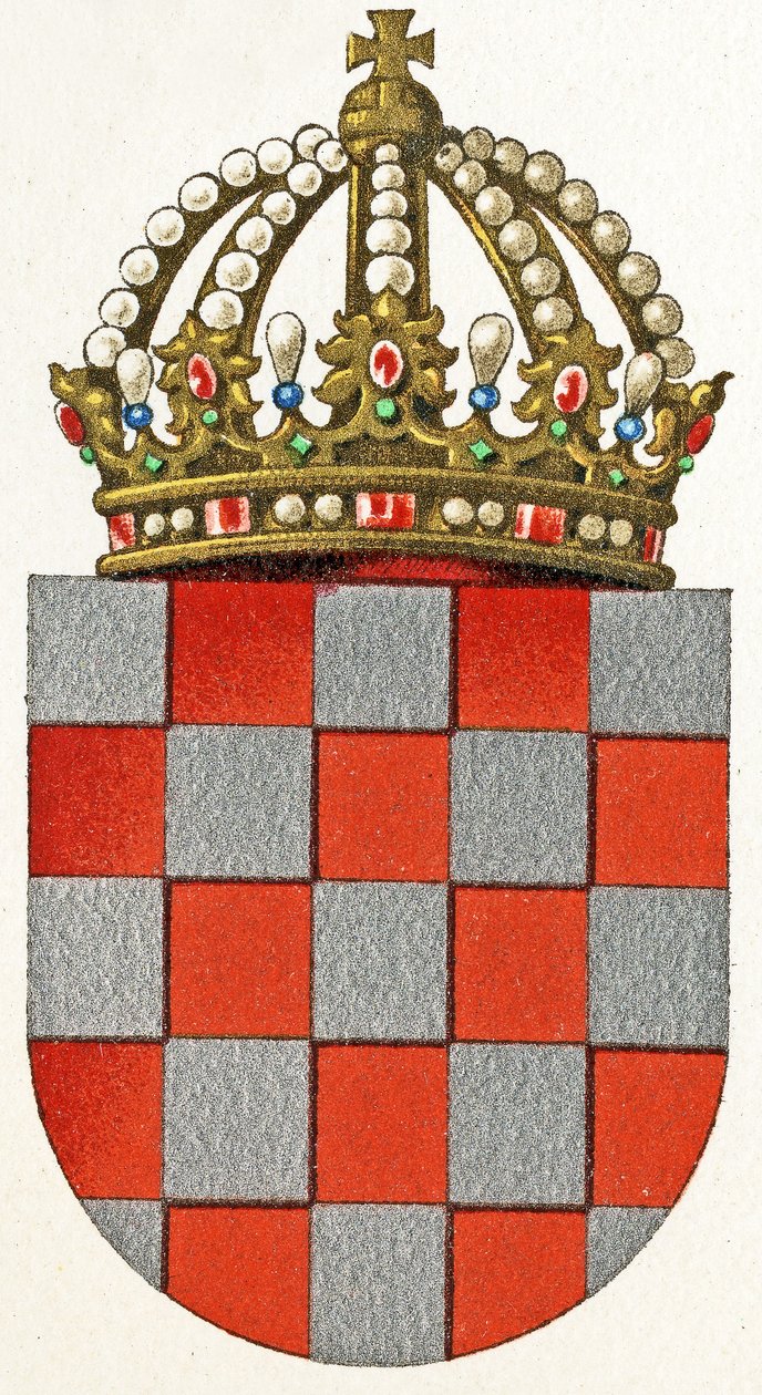 Coat of Arms of Croatia, c.1898 by German School
