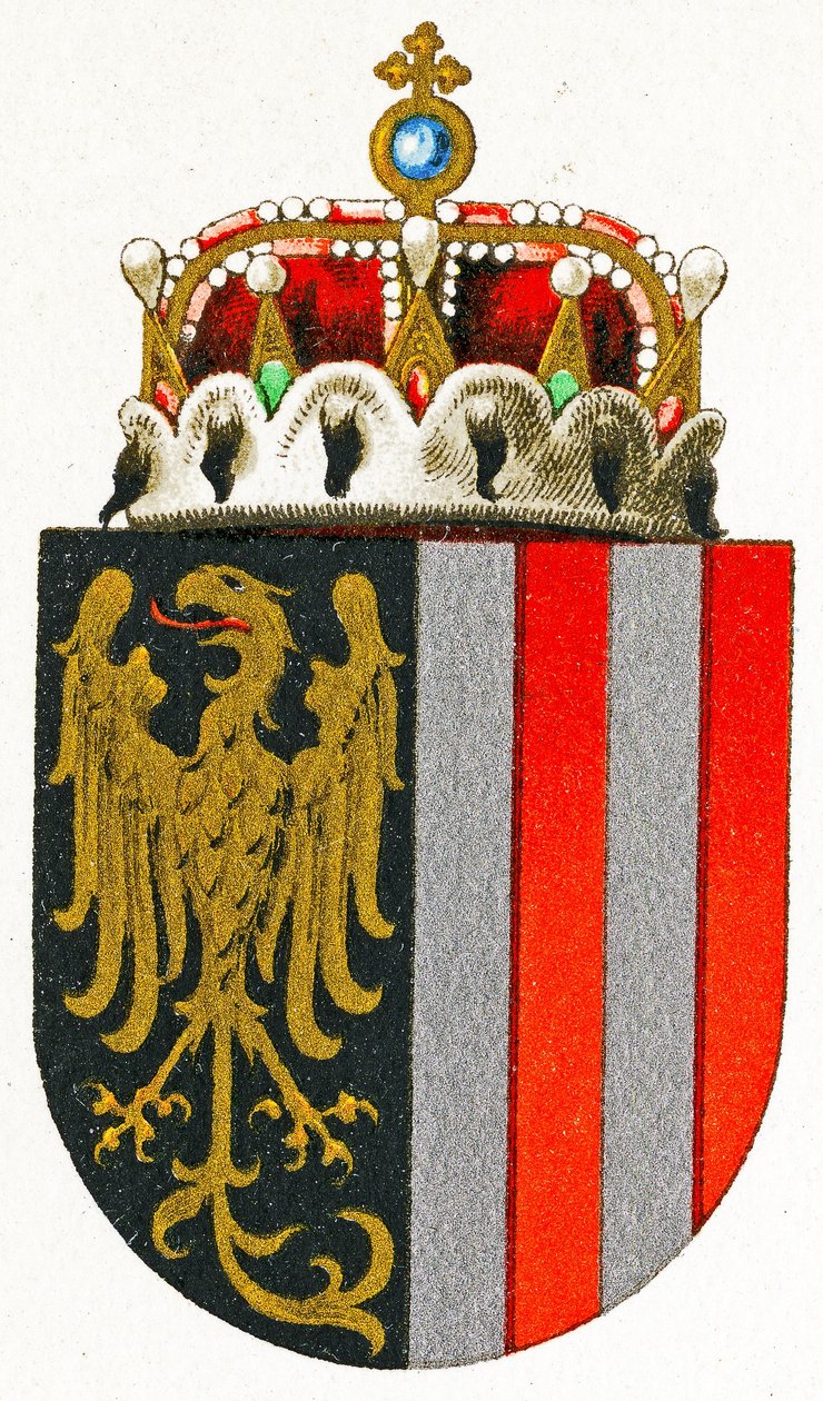 Coat of Arms of Upper Austria, c.1898 by German School