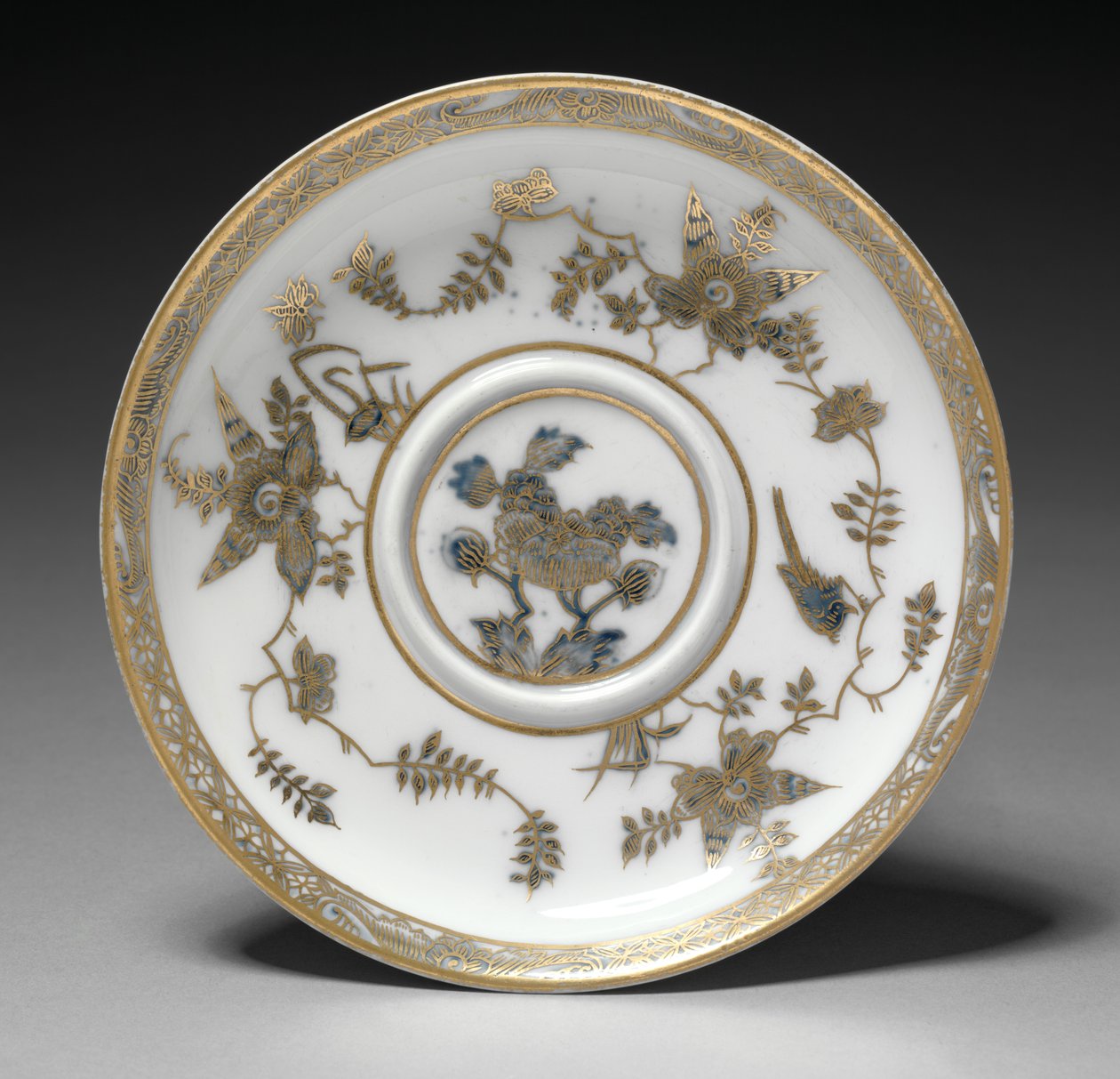 Covered Bowl and Dish by German School