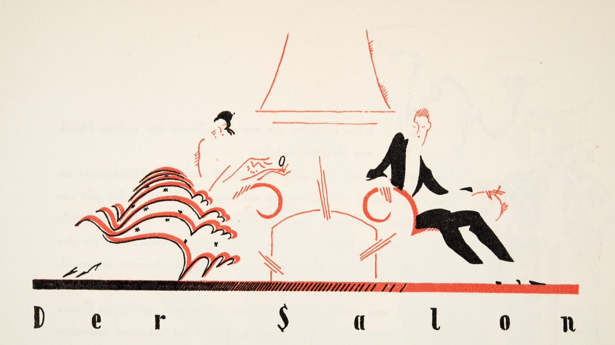 Der Salon from Styl, pub.1922 by German School