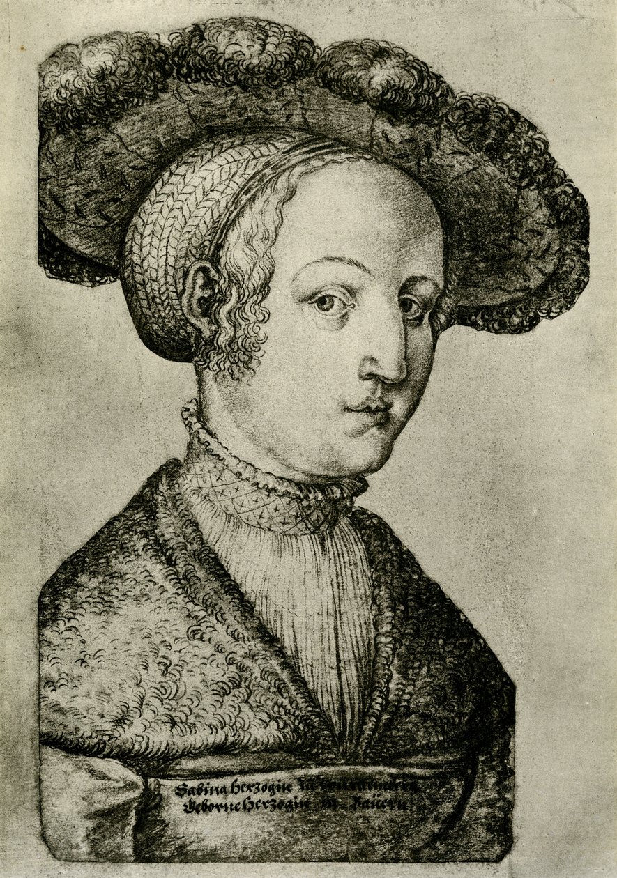 Duchess Sabina of Württemberg by German School