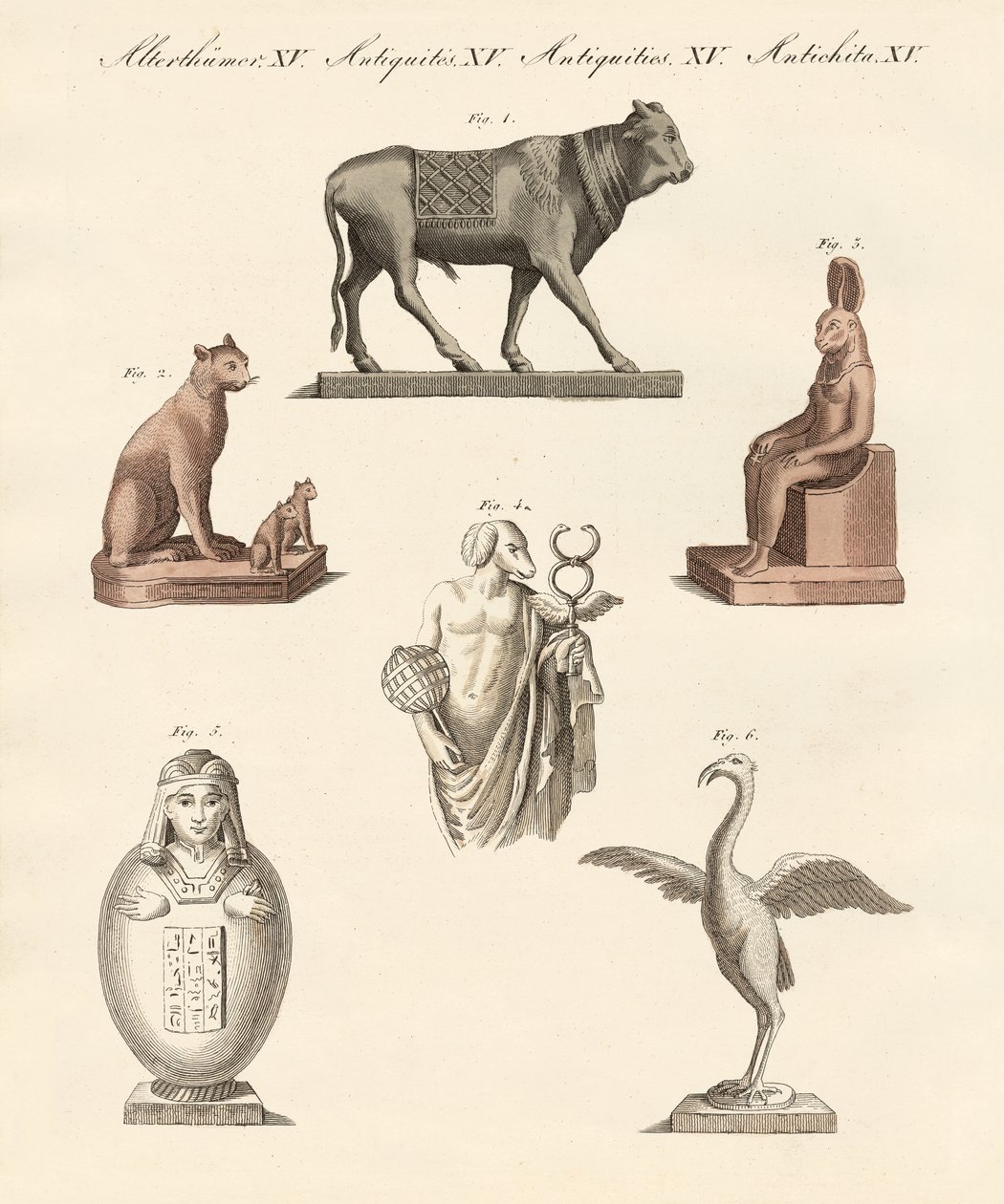 Egyptian Divinities by German School