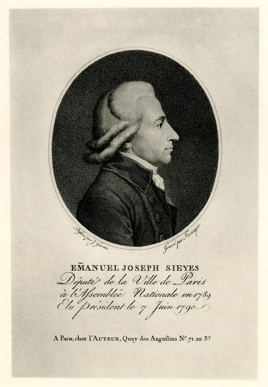 Emmanuel Joseph Count Sieyès by German School