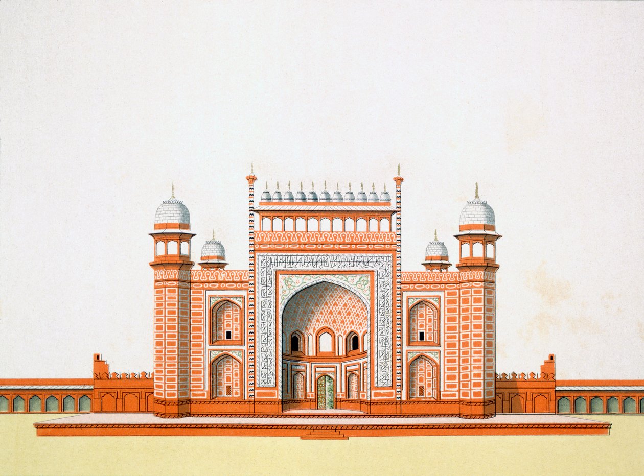 Entrance to the Taj Mahal by German School