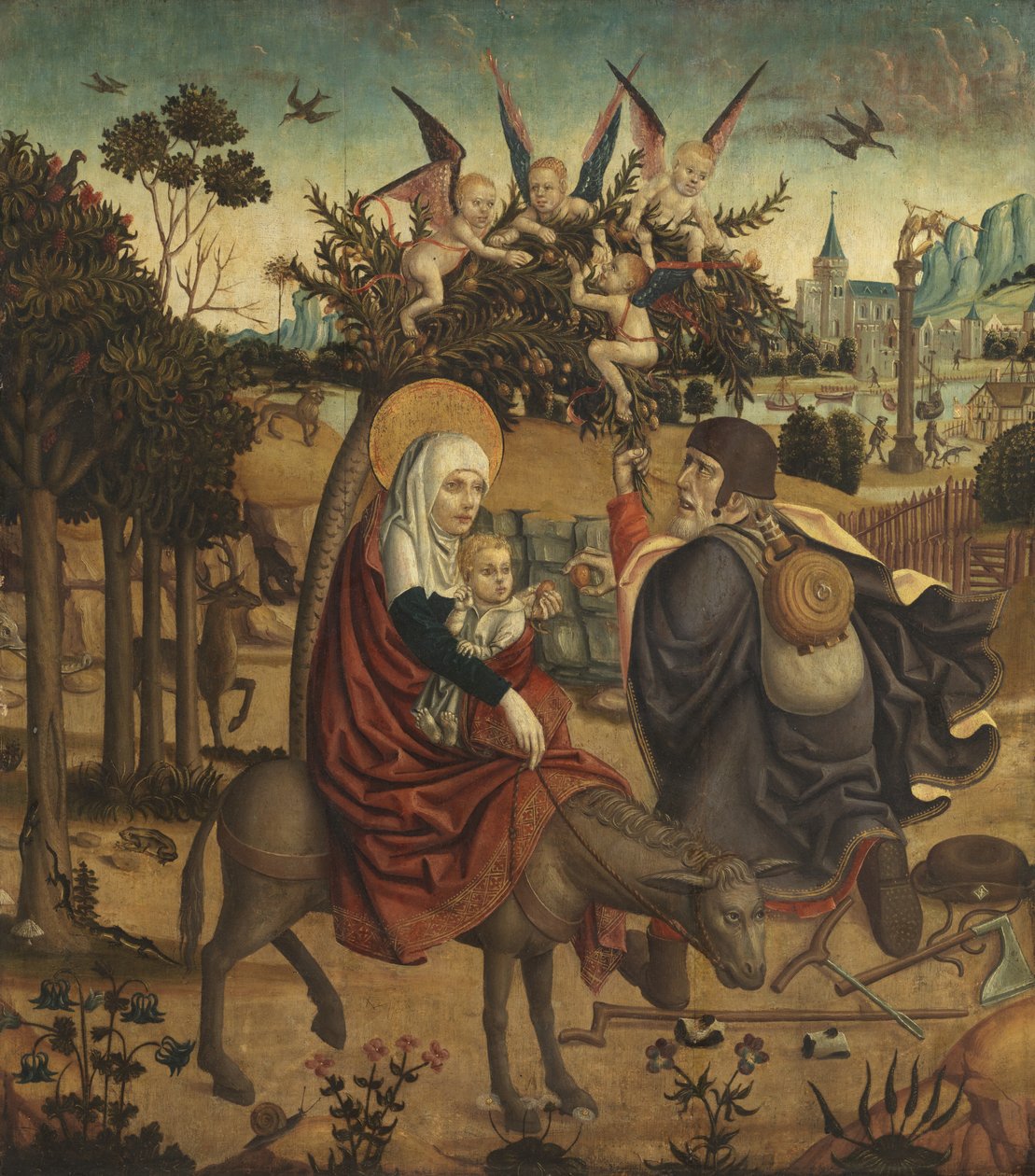 Flight into Egypt, After Martin Schongauer by German School