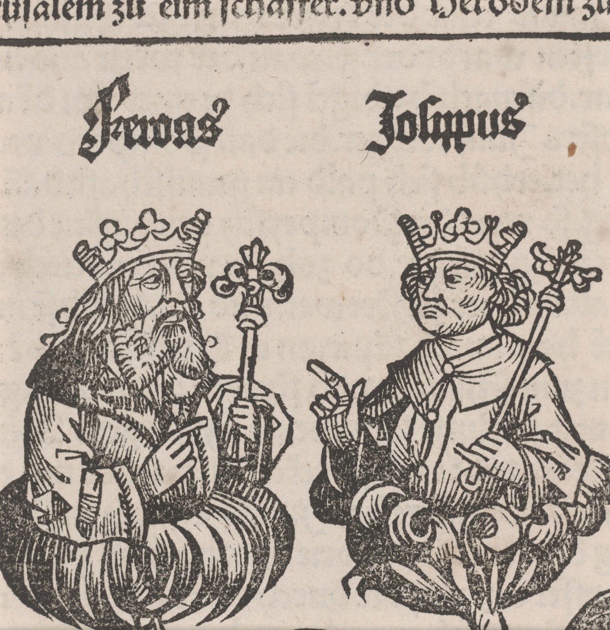 Fragment of Illustration from the Nuremberg Chronicle by German School