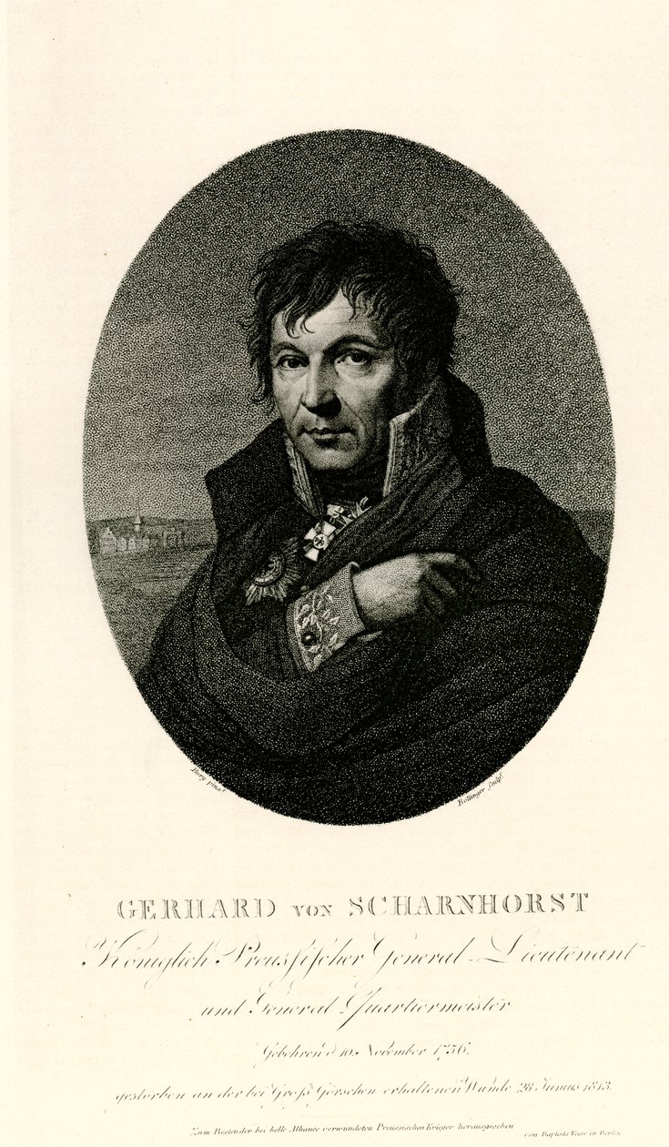 Gerhard Johann David von Scharnhorst by German School