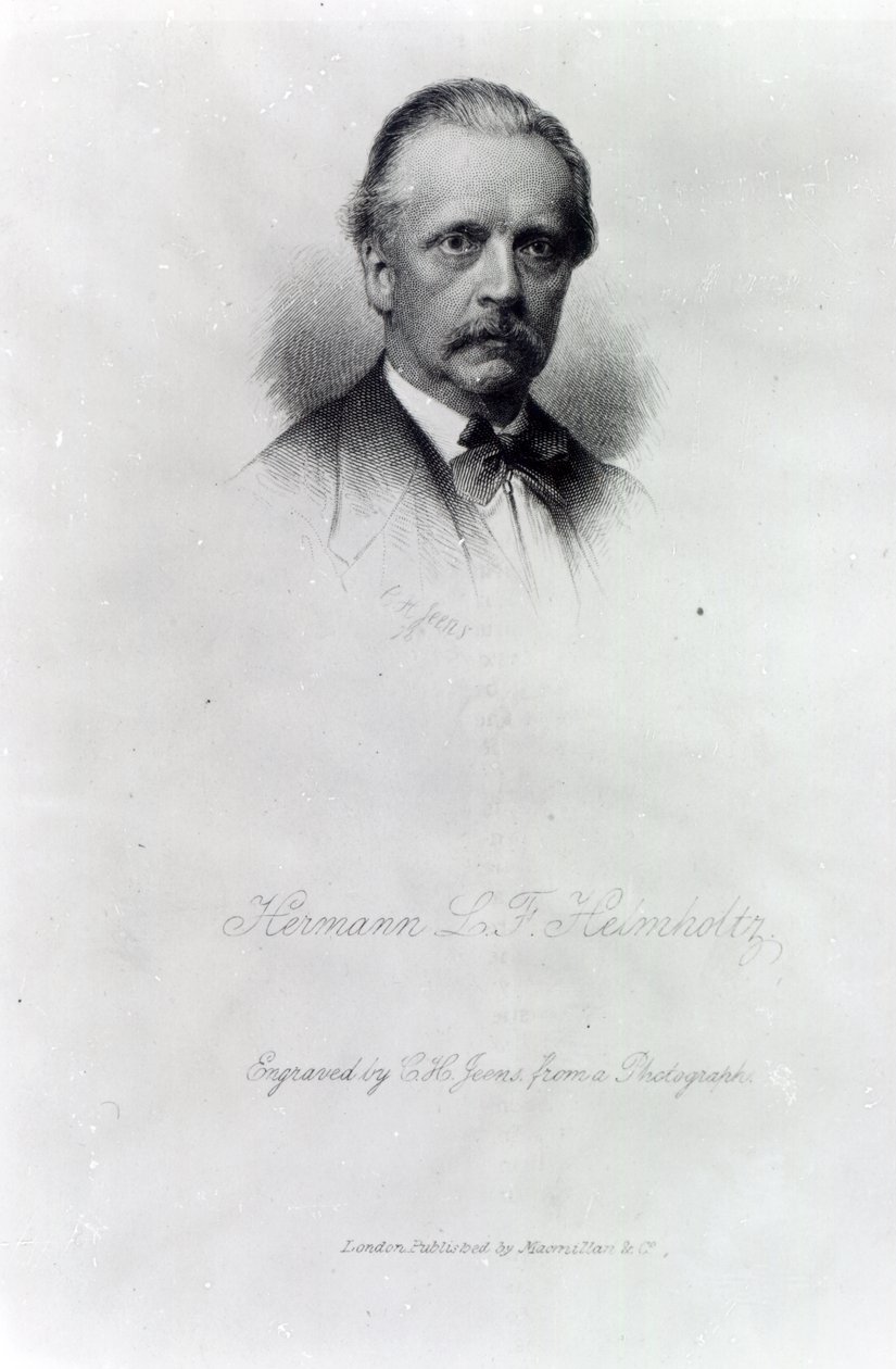 Hermann von Helmholtz, engraved by C.H Jeens by German School