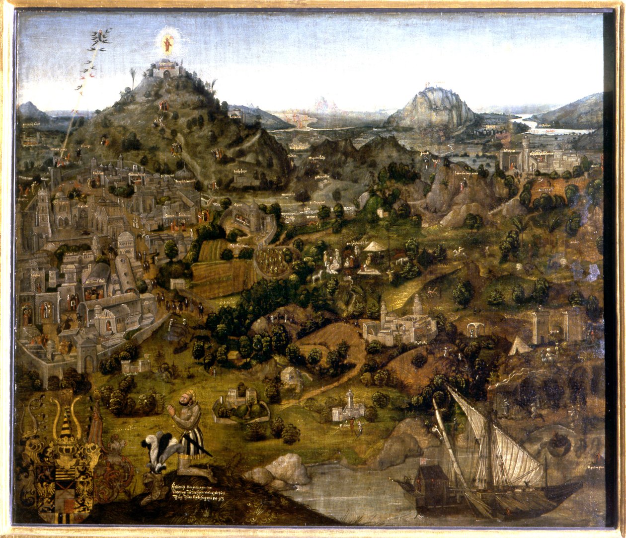 Jerusalem and the Holy Sites by German School