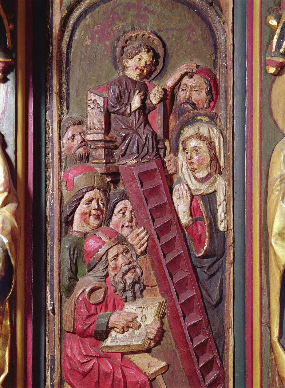 Jesus Among the Doctors by German School