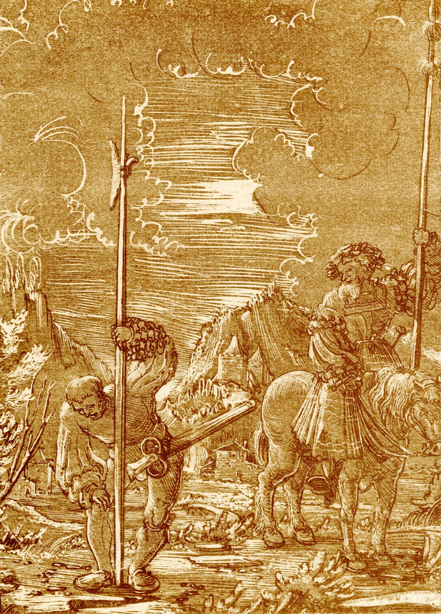 Knight and Servant by German School