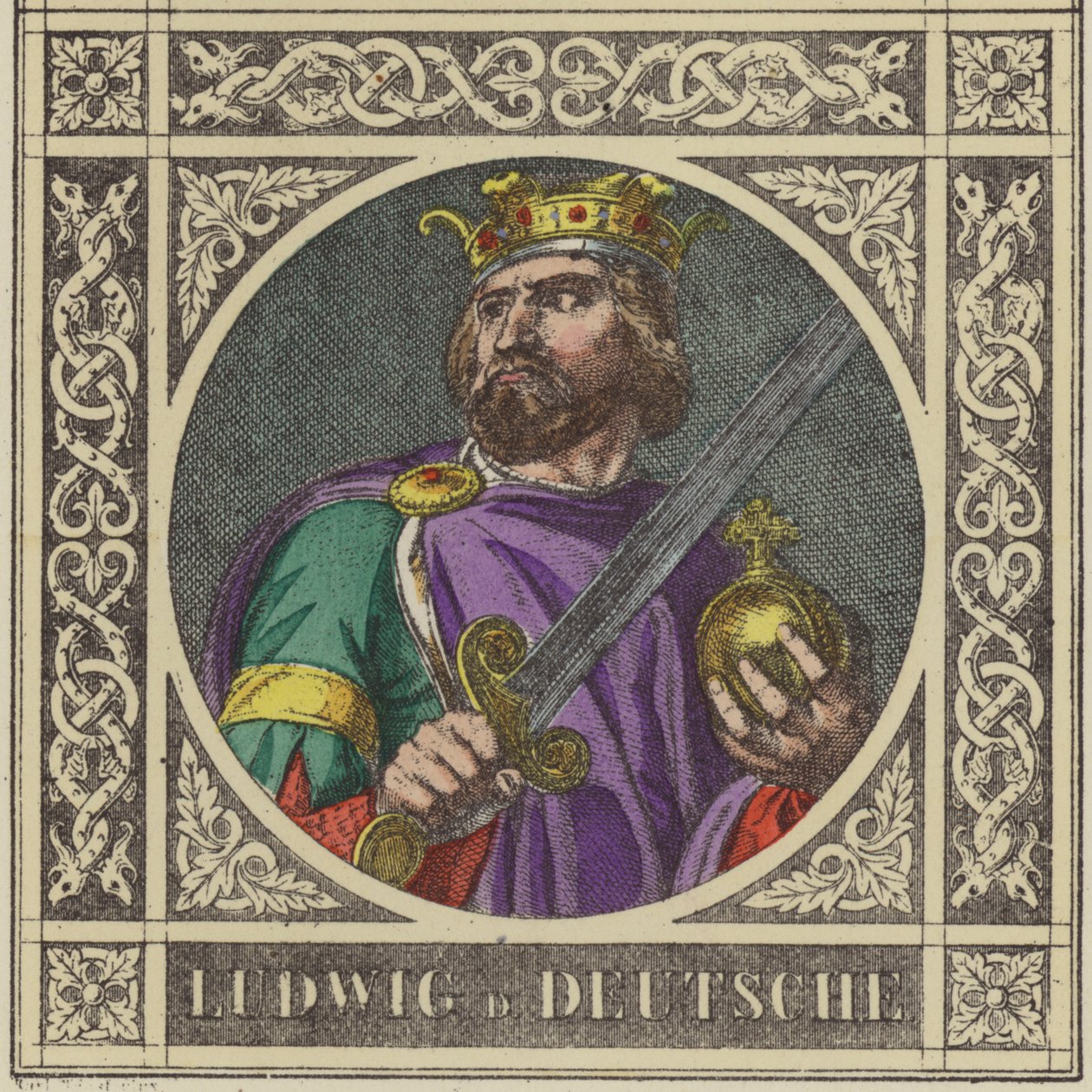 Ludwig the German, 840-876 by German School