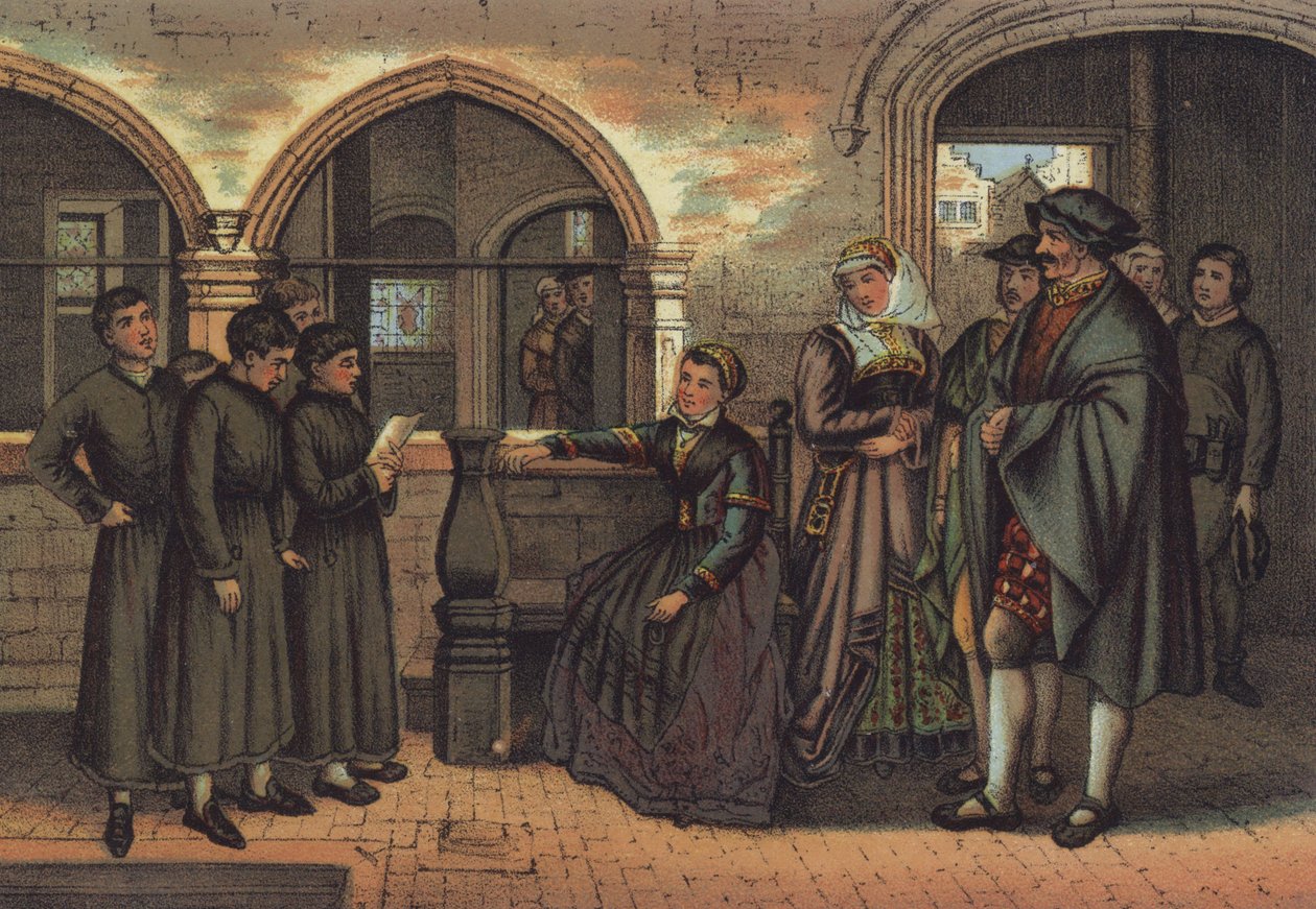 Martin Luther as a Choir Boy by German School