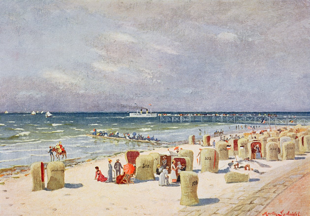 On the Beach on Norderney by German School