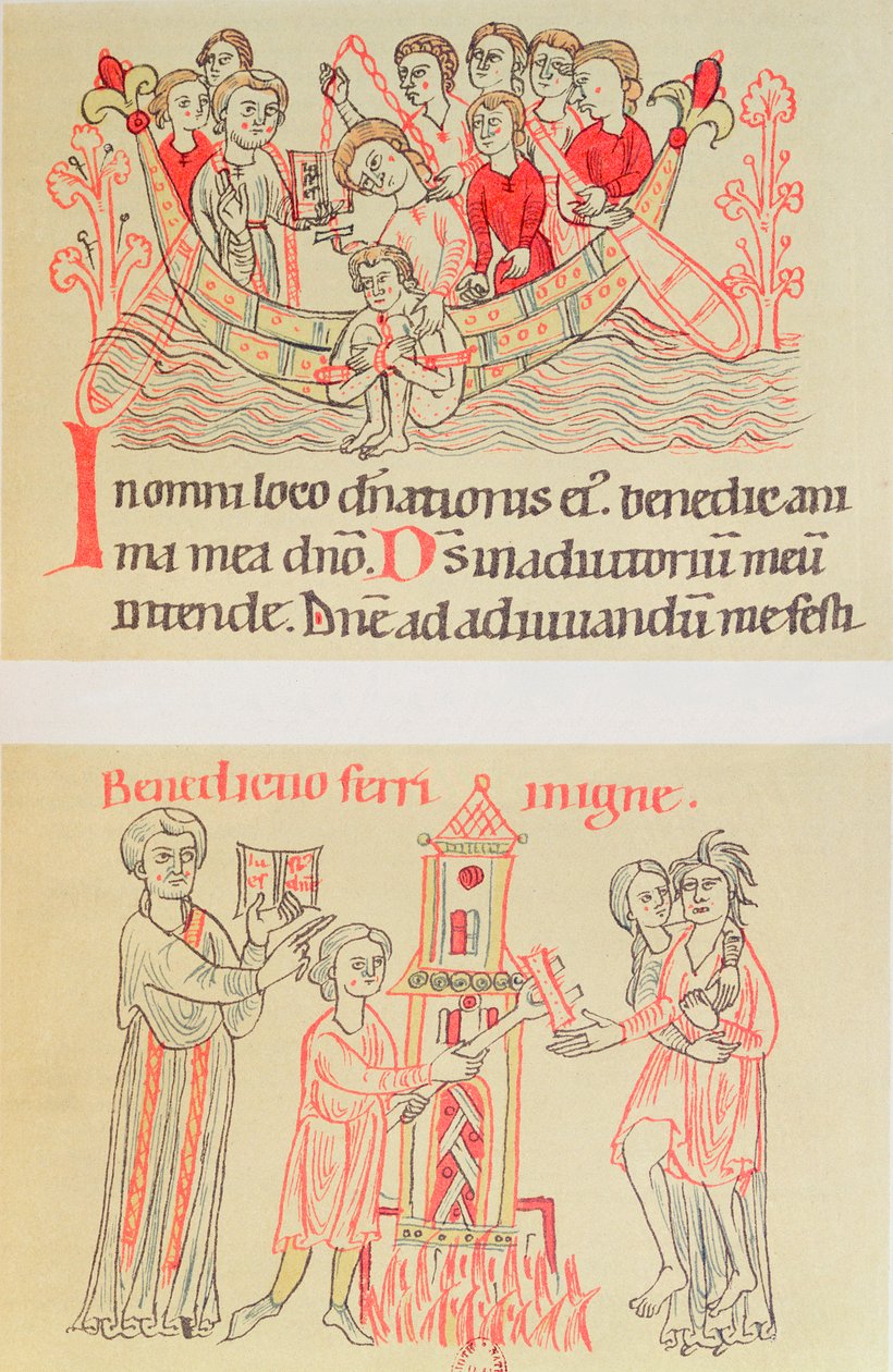 Ordeal by water and fire by German School