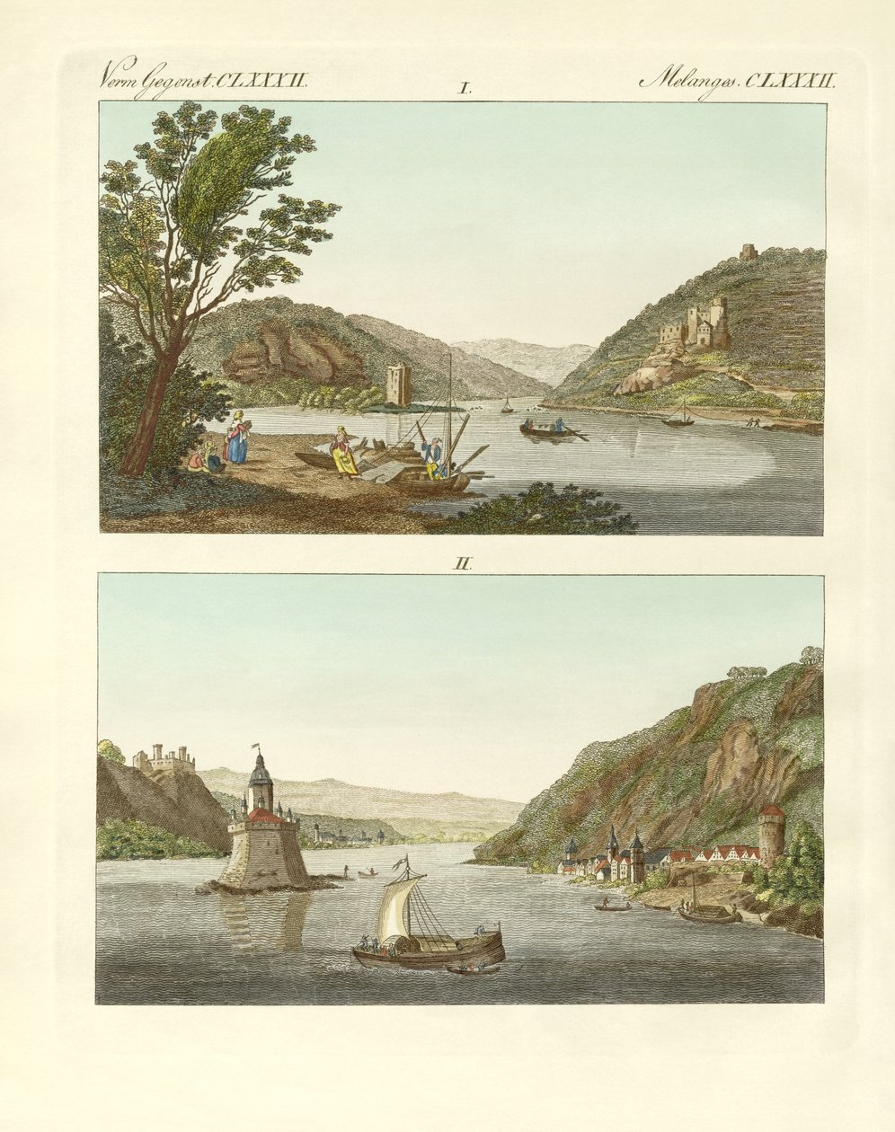 Picturesque Views of the Rhine by German School