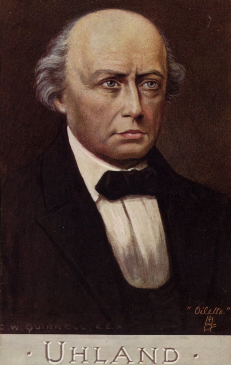 Portrait of Ludwig Uhland by German School