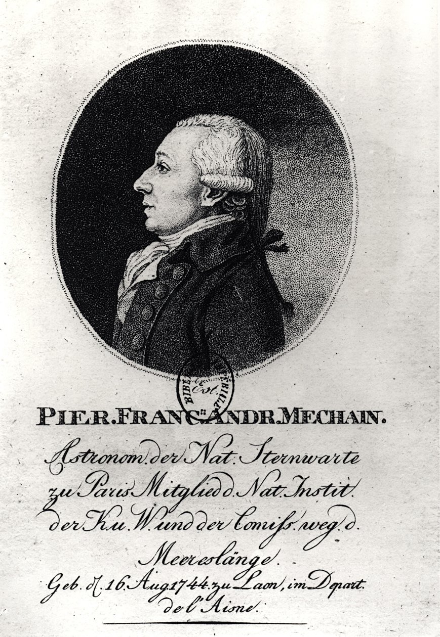 Portrait of Pierre Mechain by German School