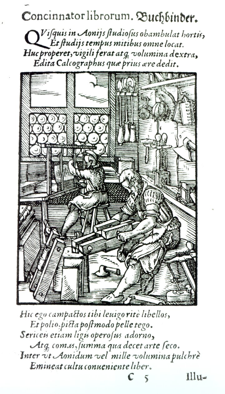 The Bookbinder, Published by Hartman Schopper by German School