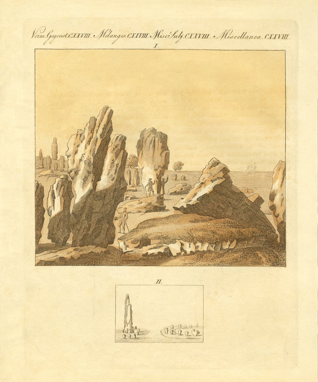 The Celtic monuments of Carnac by German School