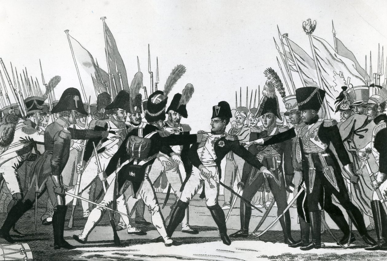 The End of Napoleon as Emperor by German School
