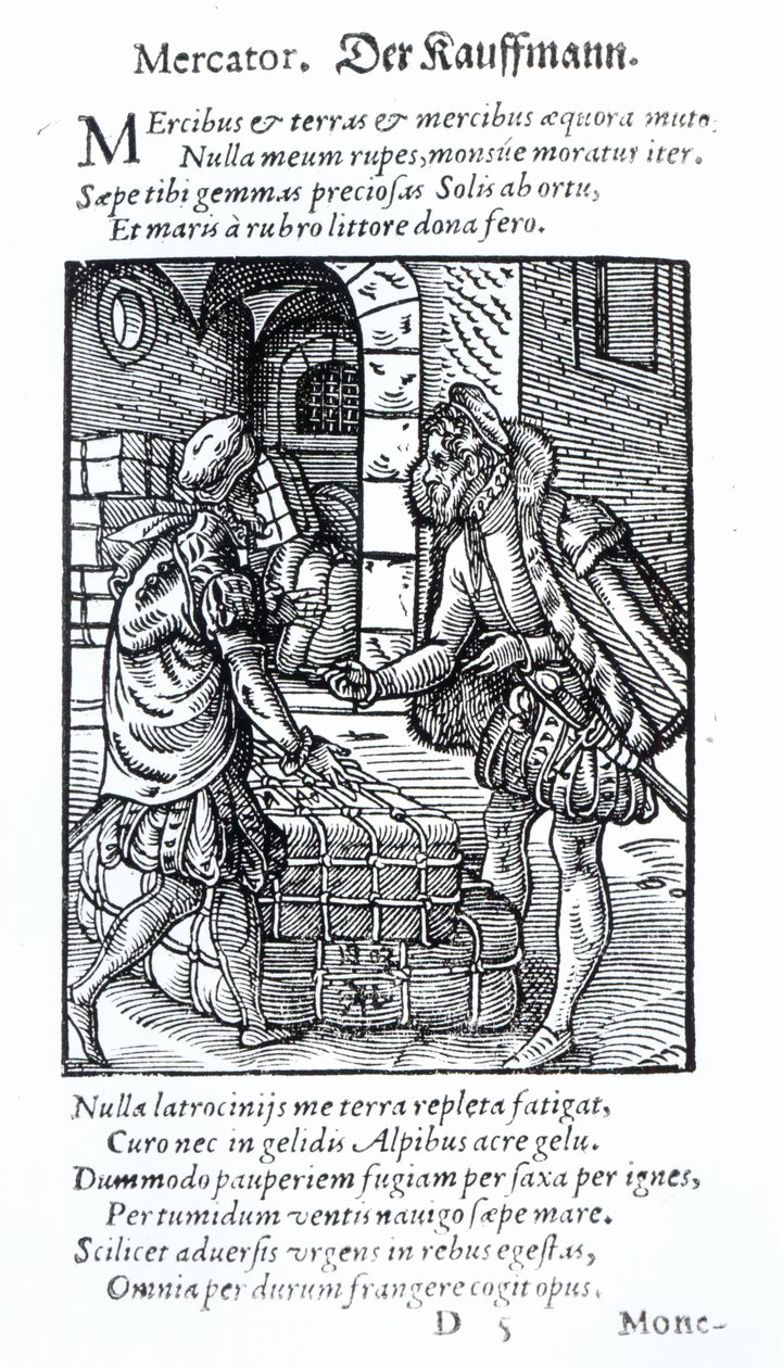 The Merchant, published by Hartman Schopper by German School