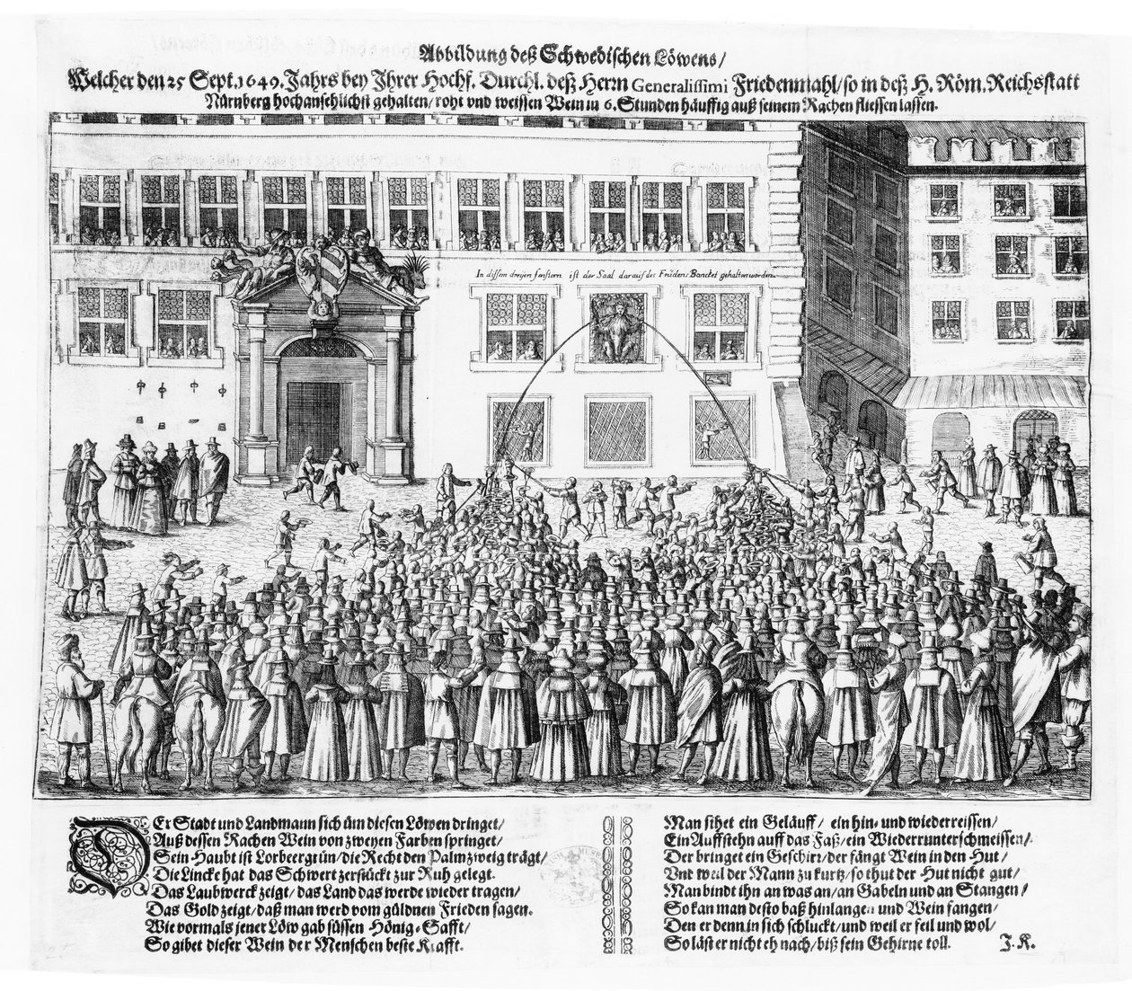 The Peace of Nuremberg, 25th September 1649 by German School