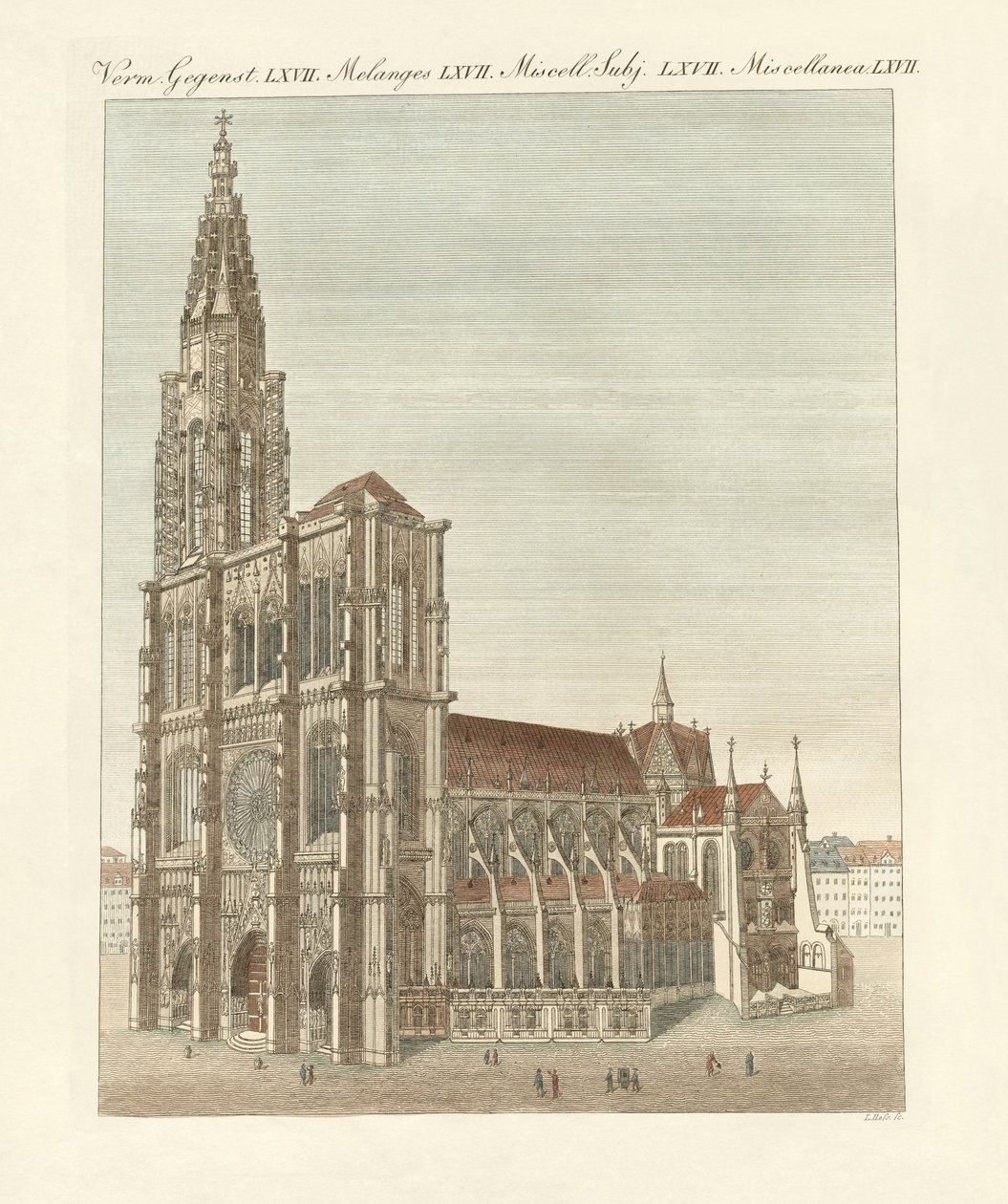 The minster in Strasbourg by German School