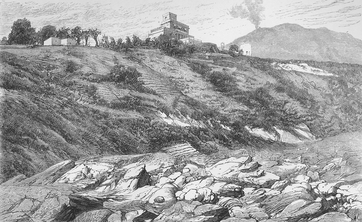 The Observatory of Mount Vesuvius by German School