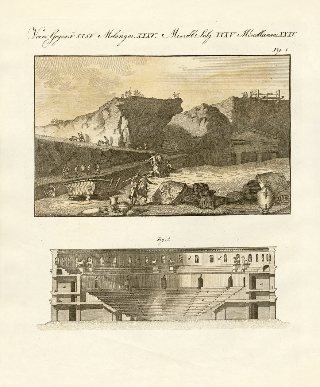 The Subterranean Town of Herculaneum by German School
