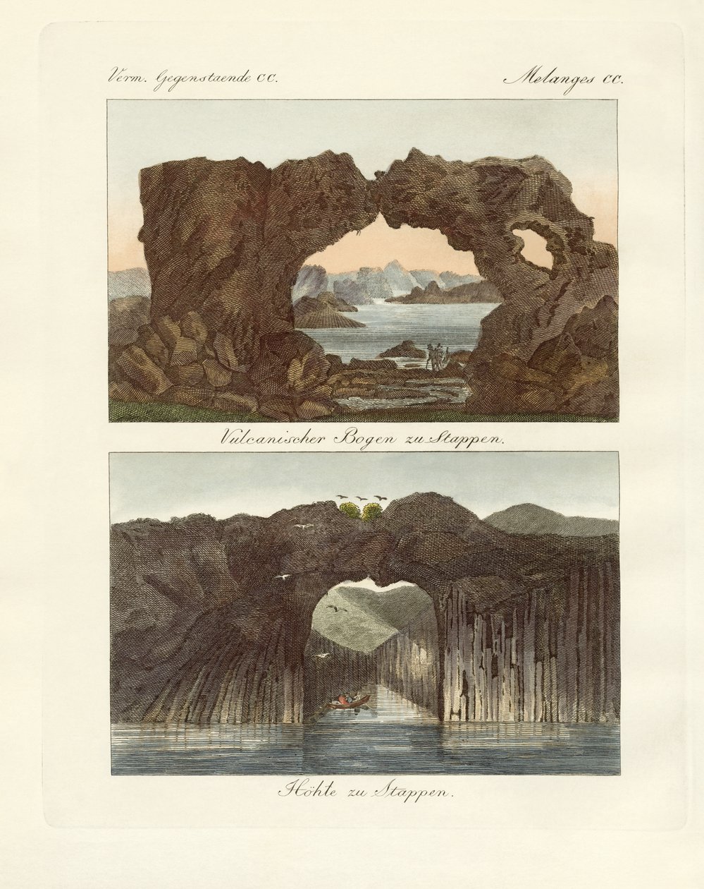 Volcanic Arcs and Caves by German School